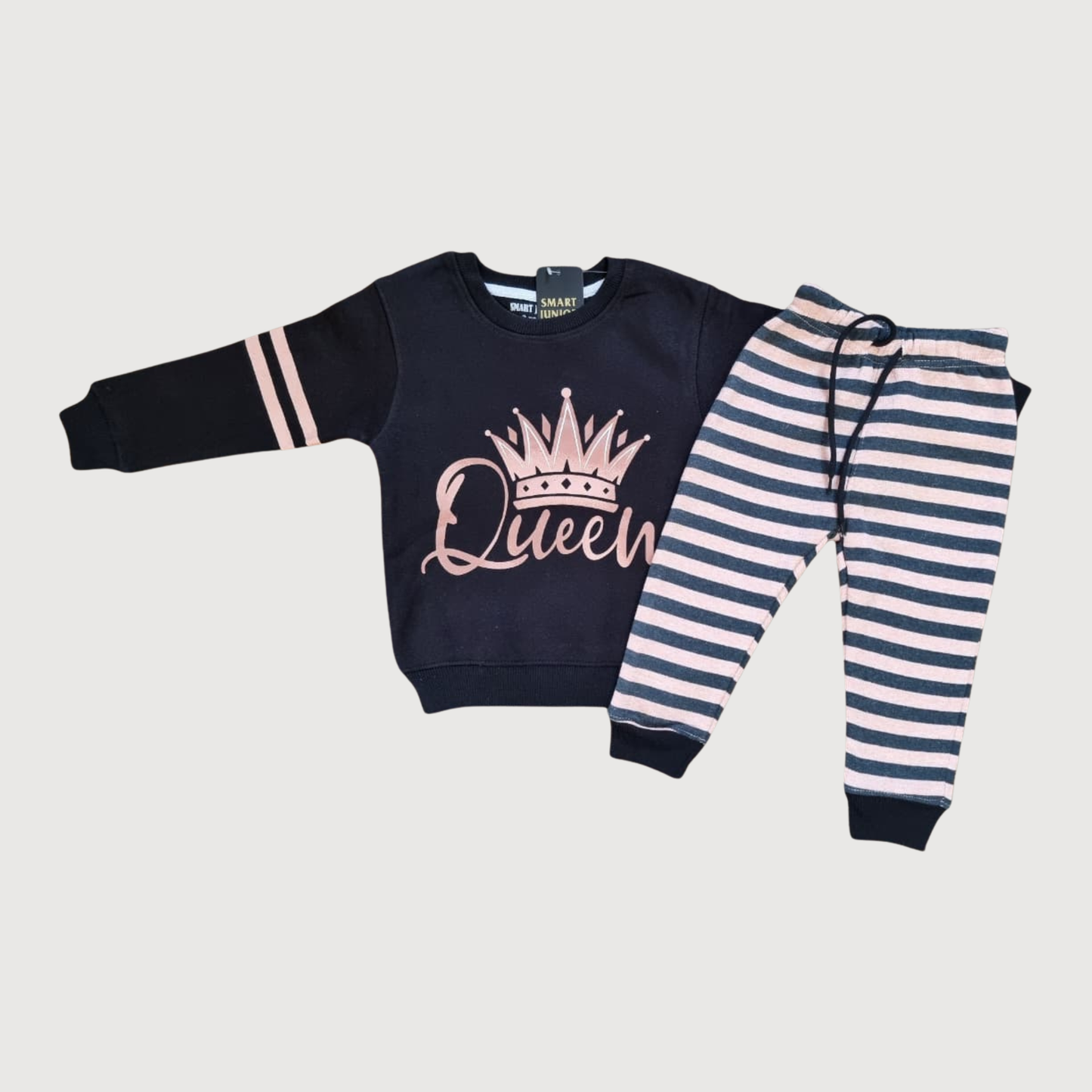 Girls Winter Queen Sweatshirt & Trouser Set – Stylish & Trendy