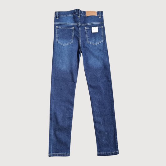 Boys Trendy Slim Fit Blue Jeans – Stylish Pull & Bear Inspired front
