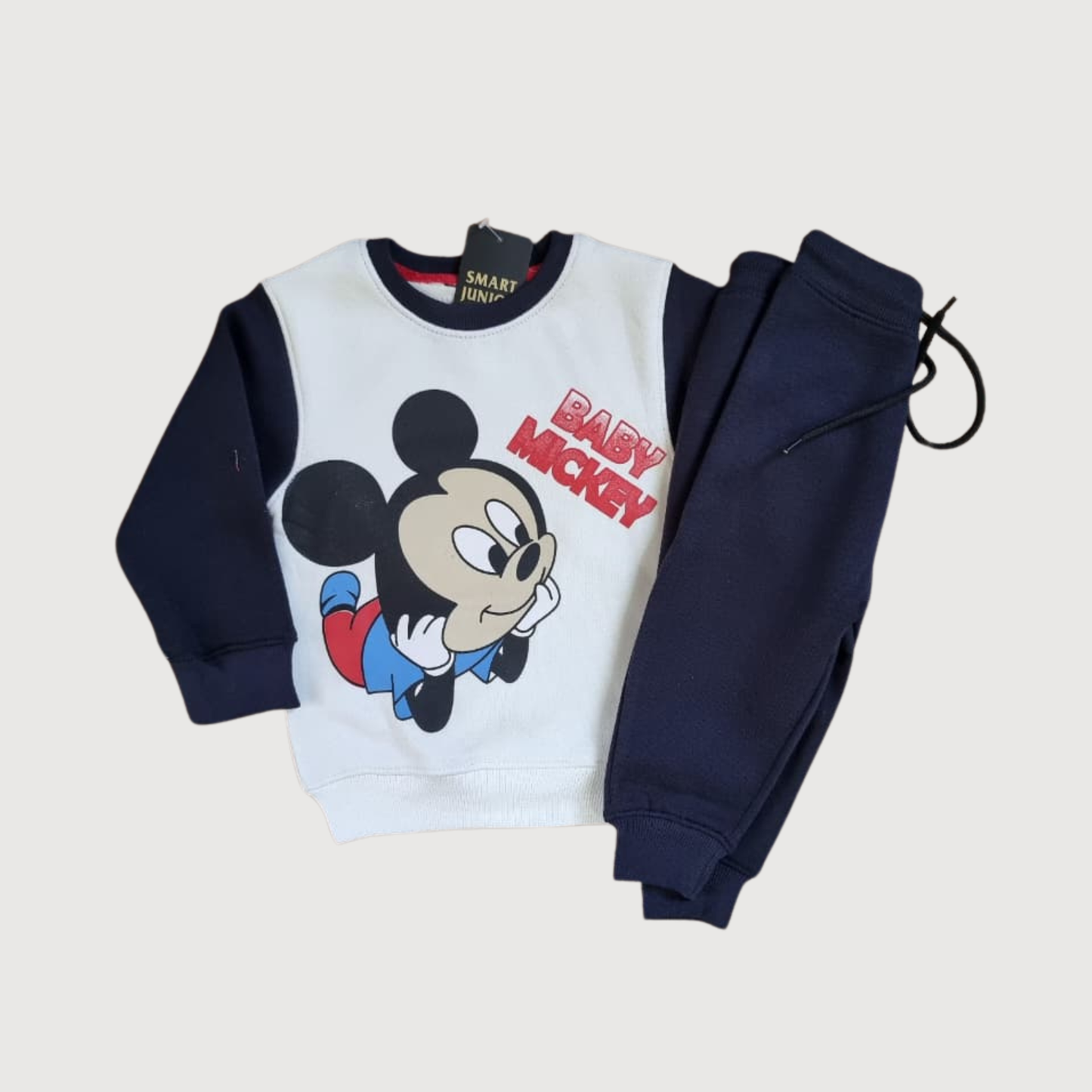 Girls Mickey Mouse Comfy Tracksuit – Stylish Sweatshirt & Trouser Set