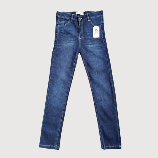 Boys Trendy Slim Fit Blue Jeans – Stylish Pull & Bear Inspired front