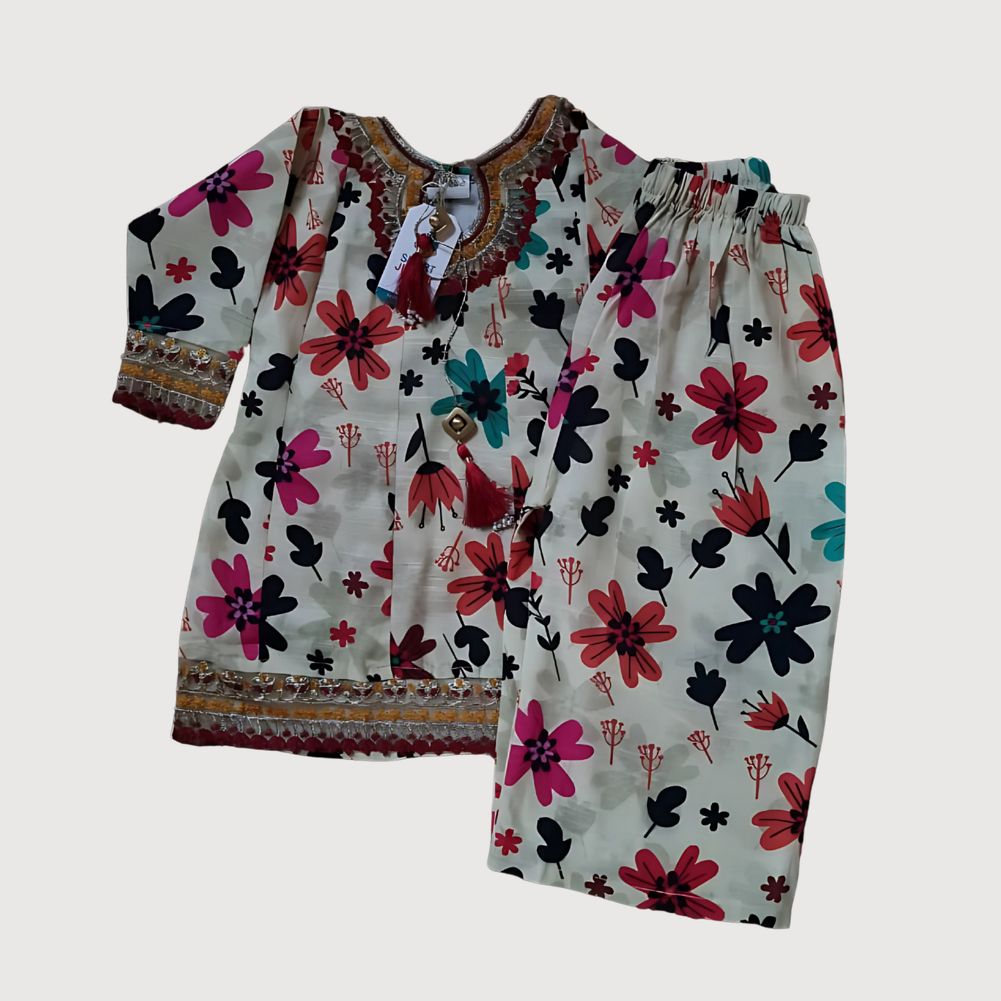 Exclusive Party Wear Embroidered Kurta for Girls – Ready to Wear Luxury Outfit