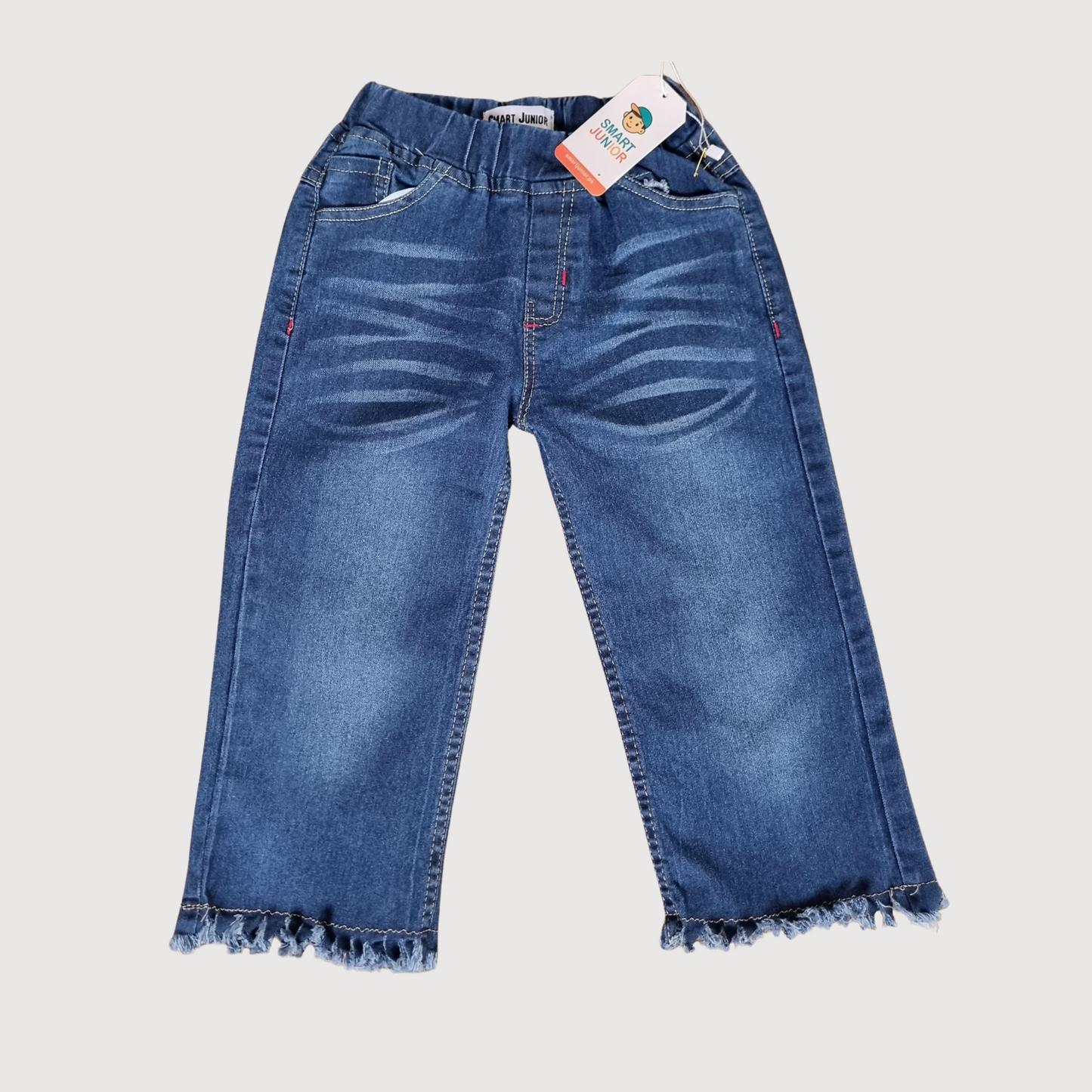Kids Dark Blue Denim Jeans -Comfortable & Trendy Wear front