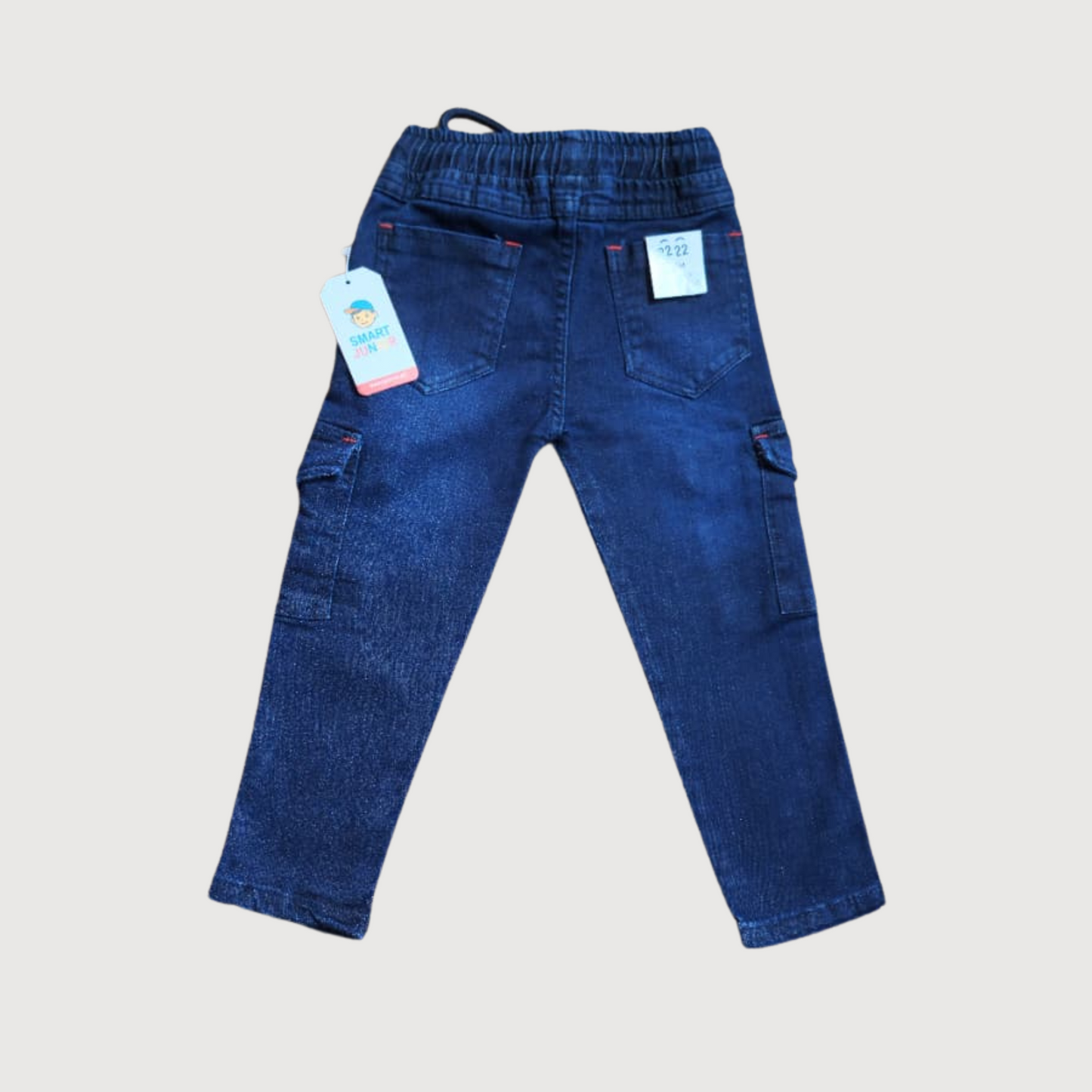 Kids Cargo Jeans Trouser – 6 Pocket Utility Style for Boys Back