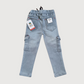 Kids Denim Cargo Jeans – Smart 6 Pocket Comfort Trouser for Boys front